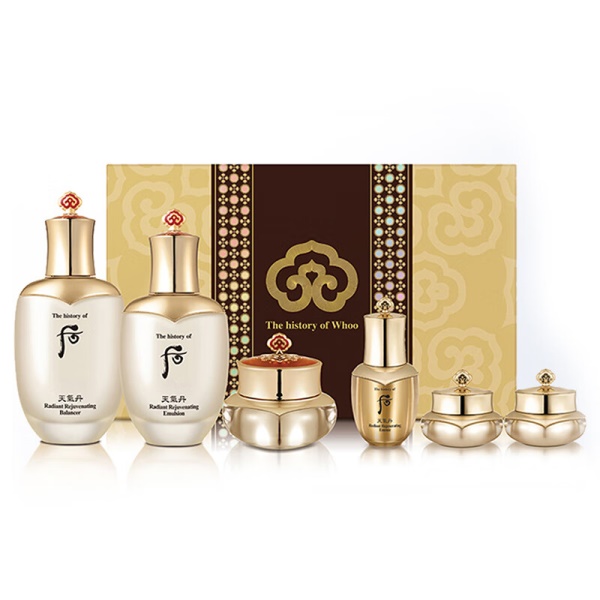 后（The history of whoo）后（WHOO）天气丹花献紧致六件套礼盒套装提拉紧致抗